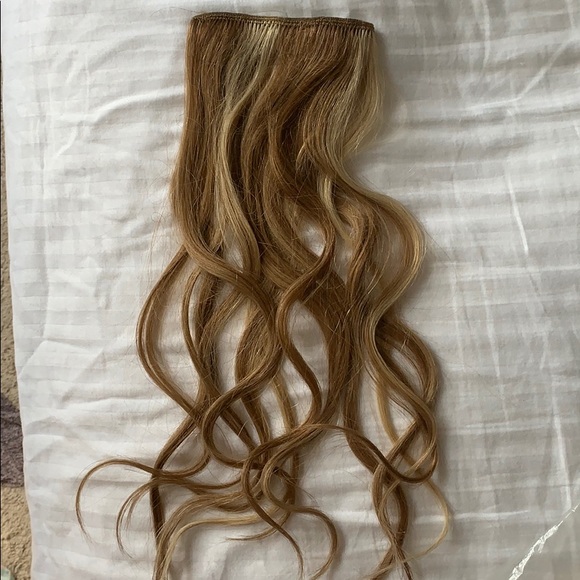 7 piece clipin hair extensions highlighted blonde